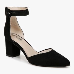 LifeStride Womens Admire Block Heel Ankle Strap Pump